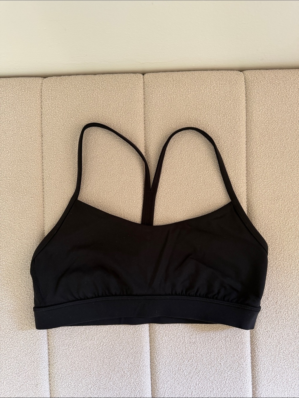 lululemon athletica Black Flow Y Thin-Strap Sports Bra